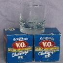 Two SEAGRAM'S V.O. Golden Quarterback Challlenge 1990 Cocktail Glasses in Original Boxes - Sporting