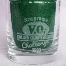 Two SEAGRAM'S V.O. Golden Quarterback Challlenge 1990 Cocktail Glasses in Original Boxes - Sporting