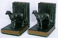 Ronson IRISH WOLFHOUND Cast Metal Bookends - Metalware