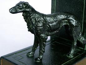 Ronson IRISH WOLFHOUND Cast Metal Bookends - Metalware