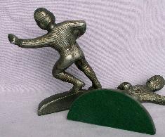 Hubley FOOTBALL PLAYER Cast Iron Bookends - Metalware