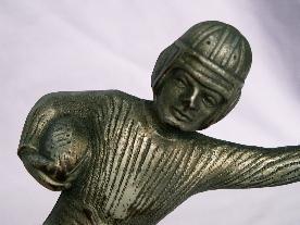 Hubley FOOTBALL PLAYER Cast Iron Bookends - Metalware