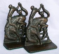 Cast Iron BRONCO RIDER Bookends - Metalware