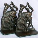 Cast Iron BRONCO RIDER Bookends - Metalware