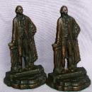 GEORGE WASHINGTON Cast Iron Bookends - Metalware