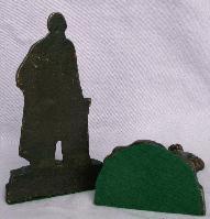 GEORGE WASHINGTON Cast Iron Bookends - Metalware