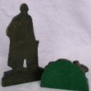GEORGE WASHINGTON Cast Iron Bookends - Metalware