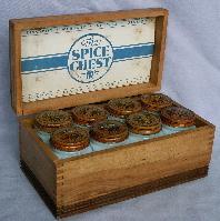 THE SPICE CHEST Set of 8 Shakers in Original Chest - Misc.