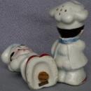 TAPPAN Baker Boys Porcelain Salt & Pepper Shakers - porcelain