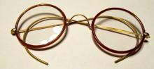 Eye Glasses Round Plastic Rim - Glass