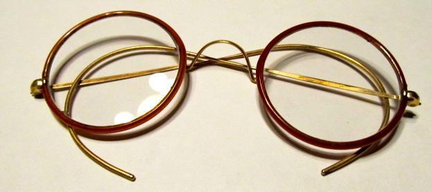 Eye Glasses Round Plastic Rim - Glass