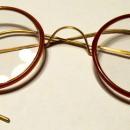 Eye Glasses Round Plastic Rim - Glass