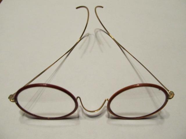 Eye Glasses Round Plastic Rim - Glass