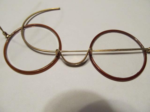 Eye Glasses Round Plastic Rim - Glass
