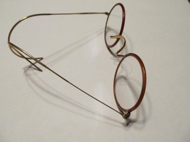 Eye Glasses Round Plastic Rim - Glass