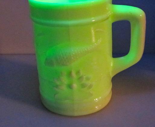 L.C. Wright Custard Glass uranium - glass