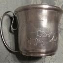 Baby Cup Animal Figures - Silver