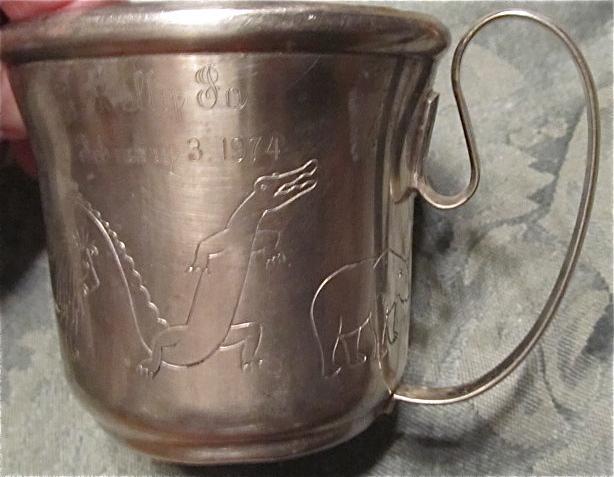Baby Cup Animal Figures - Silver