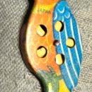 Tin Lithograph Parrot Whistle - Toy