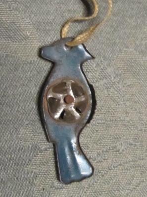 Tin Lithograph Parrot Whistle - Toy