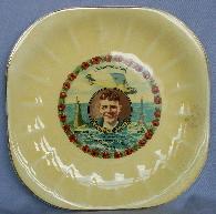 CHARLES LINDBERGH Porcelain Commemorative Plate and Lucky Lindbergh Coin