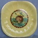 CHARLES LINDBERGH Porcelain Commemorative Plate and Lucky Lindbergh Coin
