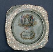 KING GEORGE and QUEEN ELIZABETH Commemorative Porcelain Plate