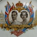 KING GEORGE and QUEEN ELIZABETH Commemorative Porcelain Plate