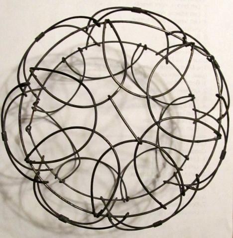 Wire Folding Egg Basket with Eggs - Metalware