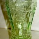 CAMEO BALLERINA Hocking Green Depression - Glass