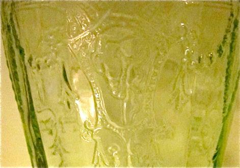 CAMEO BALLERINA Hocking Green Depression - Glass