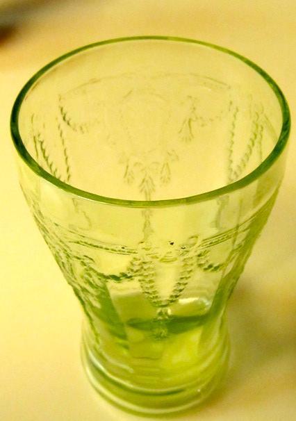 CAMEO BALLERINA Hocking Green Depression - Glass