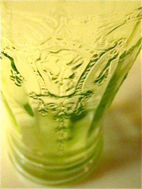 CAMEO BALLERINA Hocking Green Depression - Glass