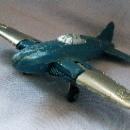 Blue & Silver HUBLEY Jet No. 430 Toy Airplane