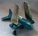 Blue & Silver HUBLEY Jet No. 430 Toy Airplane