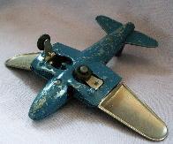 Blue & Silver HUBLEY Jet No. 430 Toy Airplane
