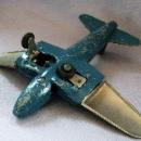 Blue & Silver HUBLEY Jet No. 430 Toy Airplane