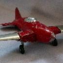 Red & Silver HUBLEY Jet No. 430 Toy Airplane