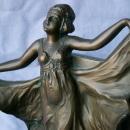 LOIE Dancing Lady Cast Metal Bookends - Metalware
