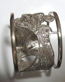 Peacock Sterling Napkin Ring Pair - Sterling Silver