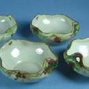 Hand Painted DRESSER TRAY & CANDLEHOLDER - MZ Austrian Ware - Austria Porcelain
