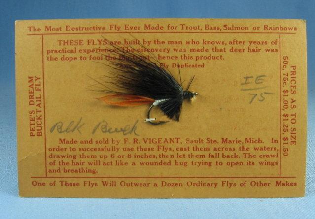 BLACK BUCK Fly Fishing Lure - Vintage Sporting Bait