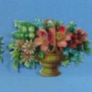old vintage Victorian Die-Cut FLOWERS and FLOWER BASKETS - paper