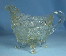 old Vintage Heisey clear Glass CREAMER Pitcher