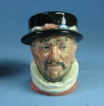Royal Doulton Mini BEEFEATER Miniature Toby Mug - Antique Porcelain