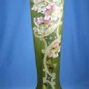 Nakara Art Glass Vase - Huge CF Monroe Hand Painted Antique Vase