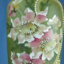 Nakara Art Glass Vase - Huge CF Monroe Hand Painted Antique Vase