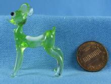 Mini Glass BAMBI Deer - Bohemian Czech Art Glass Miniature Animal