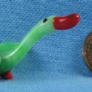 CZECH Art Glass Figural GOOSE - Bohemian Czech Art Glass Miniature Bird