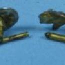 Jewelry Multi Color Spring-Back Cuff Links Green, Pink, Blue and Gold - Estate Jewelry